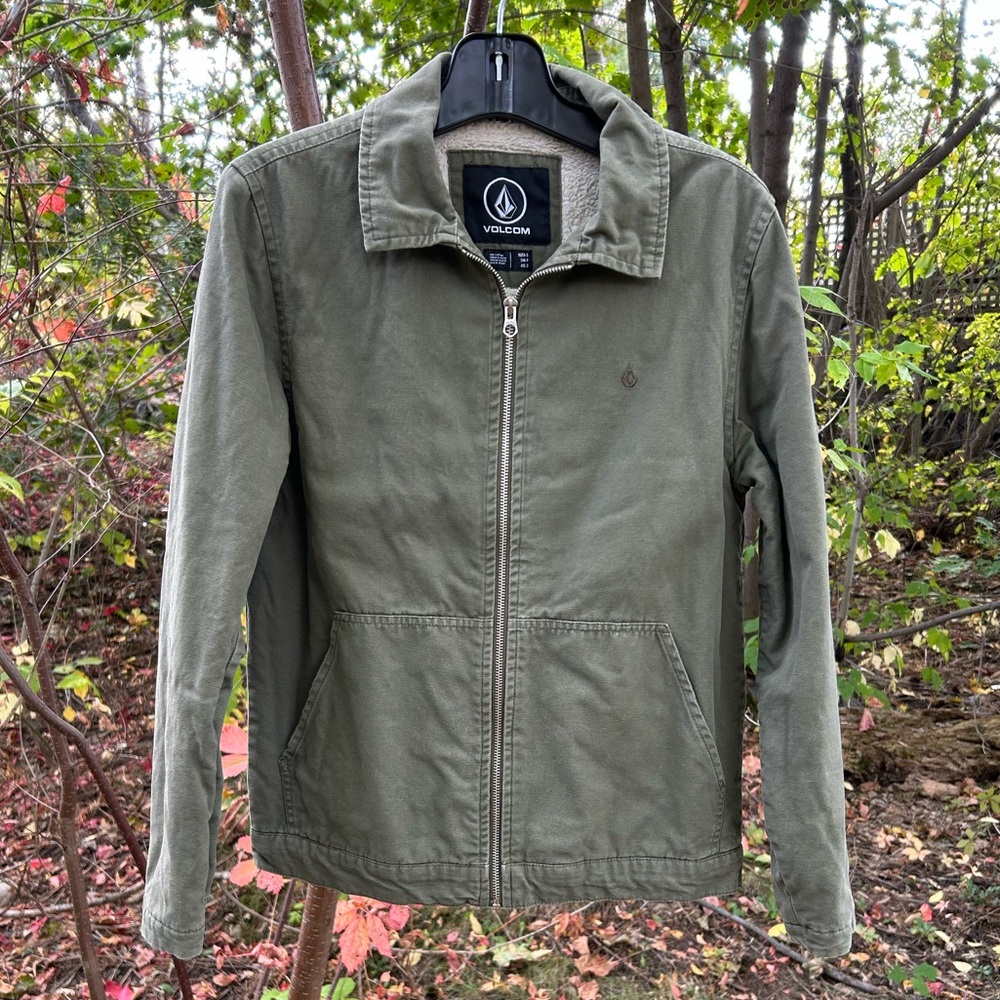 Volcom Jacket Palm Drive True To This Fully Faux- Shearling Lined Men’s S Coat